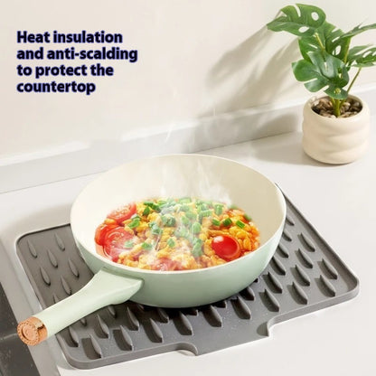 SlopeFlow™ Kitchen Mat – Drains Water Fast, Shields from Heat