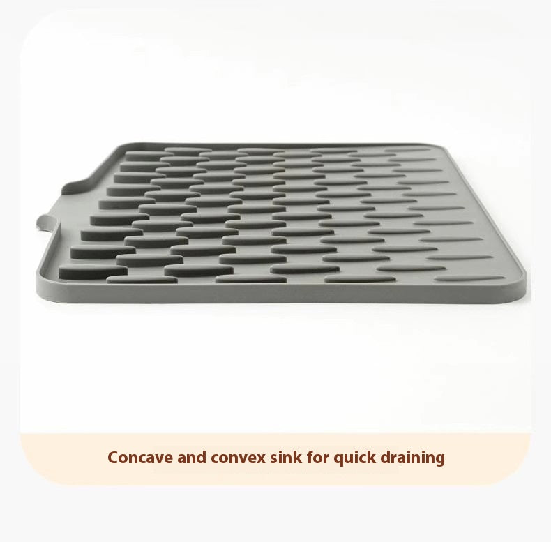 SlopeFlow™ Kitchen Mat – Drains Water Fast, Shields from Heat